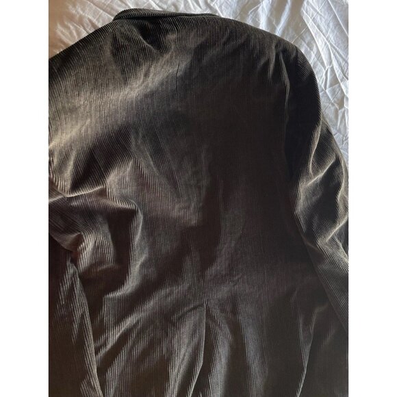 Vintage DOCKERS Jacket Men's Coat Long Green Army Button 90s Outdoor Size XL - Picture 10 of 11